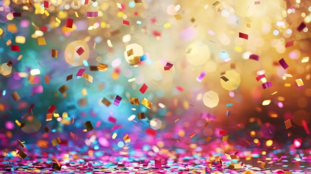 Cheerful celebration backdrop featuring ample copy space for event announcements