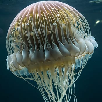 The Ethereal Dance of the White-Spotted Jellyfish