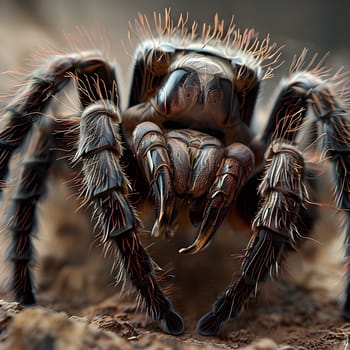 Predator Unleashed: A Tarantula in Attack Mode