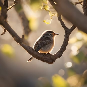 Golden Rays and Safe Havens: A Bird's Nesting Spot