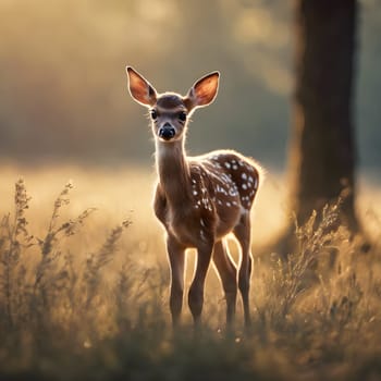 First Steps: A Fawn Emerges Into the Morning Light