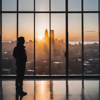 Silent Reflection: Watching the City Awaken