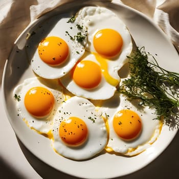 Sun-Kissed Breakfast: Golden Yolks in a Stream of Natural Light
