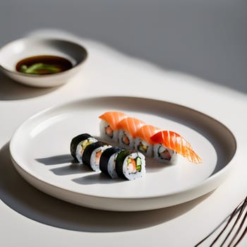 Elegance on a Plate: Perfectly Plated Sushi Roll
