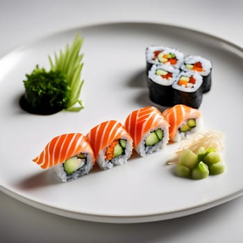 Artistry of Sushi: A Clean, Japanese-Inspired Plating
