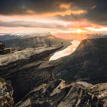 A New Dawn: Trolltunga Illuminated by Morning Light