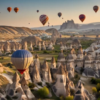 Floating Above Cappadocia: Hot Air Balloons at Sunrise