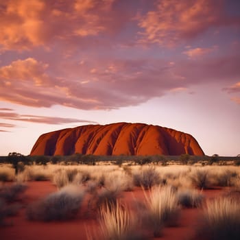 A Blaze of Color Over Uluru
