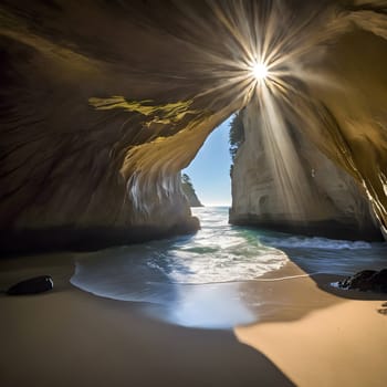 Cathedral Cove's Illuminated Sanctuary