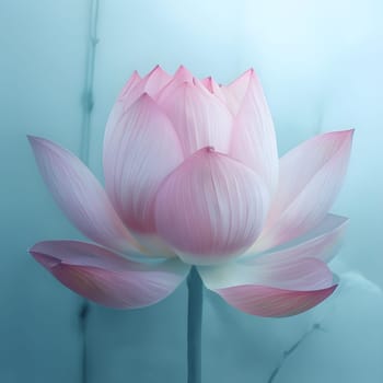 Delicate Elegance: Close-Up of a Soft Pink Lotus Petal