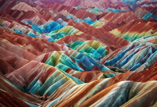 Painted by Nature: The Vibrant Rainbow Mountains of Zhangye Danxia, China