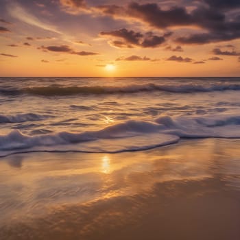 Dusk by the Sea: A Captivating Ocean Sunset