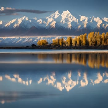Majestic Mornings: Snowy Peaks Mirror on Lake Pukaki