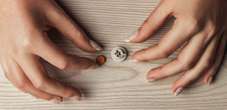Small portions can often symbolize dietary restrictions, leaving an unsatisfied feeling, especially when limiting sugars and carbs. The struggle to enjoy breakfast while dieting is evident