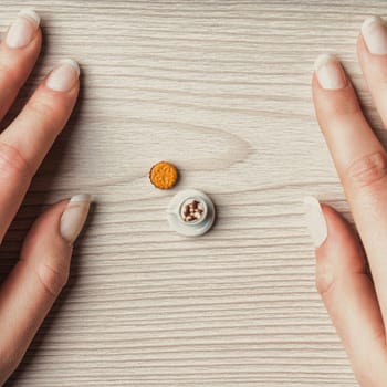 Managing dietary needs with minimal portions can lead to unfulfilled cravings, especially when limiting carbs and sugar. This breakfast scene highlights the dissatisfaction in restrictive diets