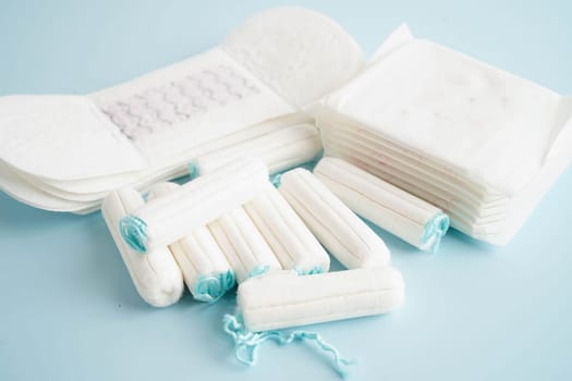 Sanitary hygiene set for woman menstrual period cycle protection.