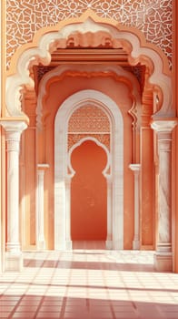 Traditional Islamic architecture with space