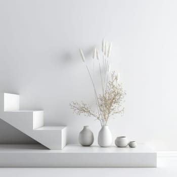Clean and minimalistic mockup arrangement against a pure white background.