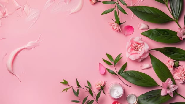 Copy space for beauty blog banner or social media post.
