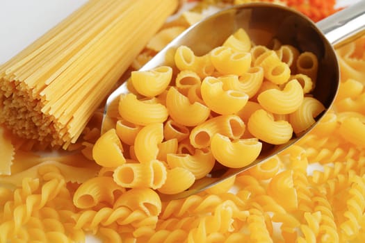 Pasta noodles for cooking Italian food.
