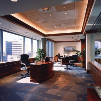 Corporate environment offering significant space for copy.