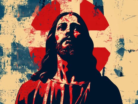 jesus is the way poster printed with an image of a jesus, in the style of simplistic vector art, gothic illustration, graffiti style, caravaggism, high resolution, chiaroscuro portraitures, bold-graphic --ar 4:3 --style raw Job ID: 700b080d-66f4-4077-8685-518a1d3940aa