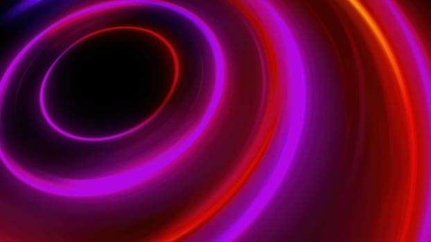 Luminous Swirling Glowing Circles. Computer generated 3d render