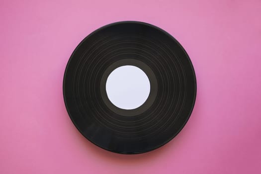 vinyl mockup pink background. Resolution and high quality beautiful photo