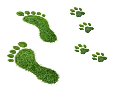 Symbolic of human with love to the pet, environmental protection, nature, ecology and much more.