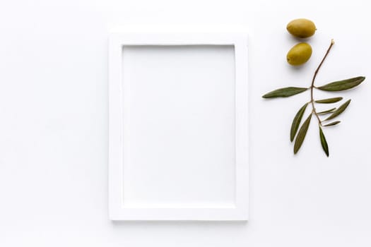 yellow olives with frame mock up. Resolution and high quality beautiful photo
