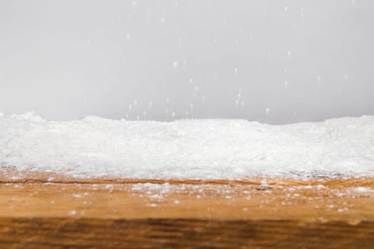 wood board heap snow. Resolution and high quality beautiful photo