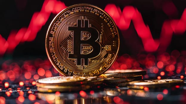 This image visualizes the intricate network of Bitcoin, representing its decentralized structure and global reach. The connections symbolize the blockchain technology that underpins cryptocurrency, showcasing its complexity and interconnectivity in a digital world.