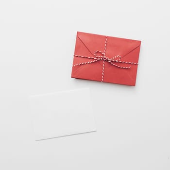 white paper with red envelope. Resolution and high quality beautiful photo