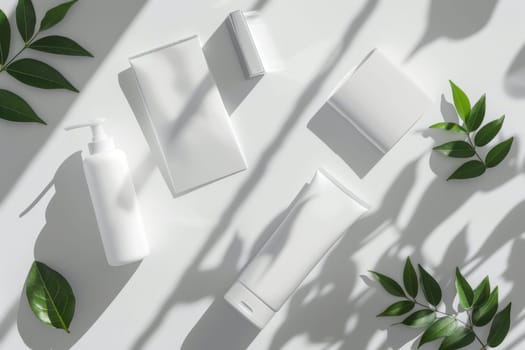 Crisp and clear mockup setup featuring products on a white background.