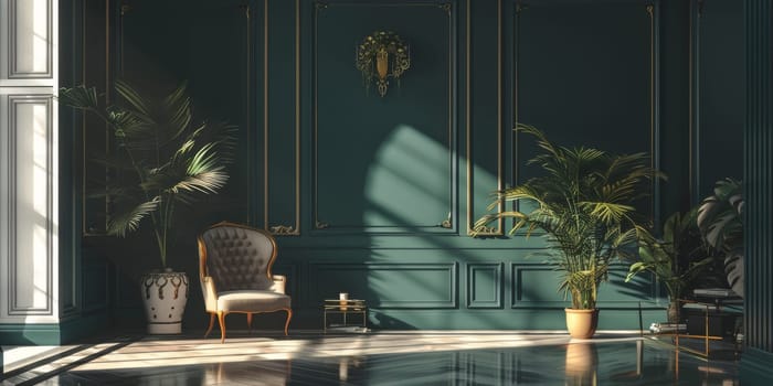 Elegant mockup setup featuring ornamental details for a sophisticated touch.