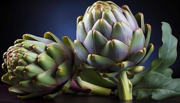 artichocks vegetables vegetarian food, AI generated image
