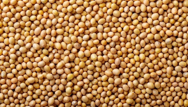 soy beans top flat view, AI generated image