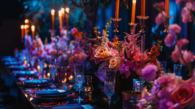 Fashionable party design showcasing a sophisticated layout pattern
