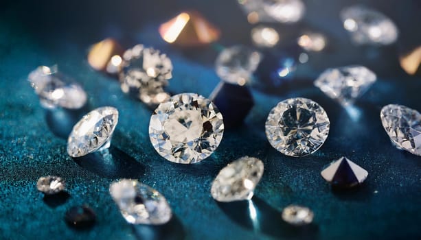 jewels and diamonds and gems, AI generated image