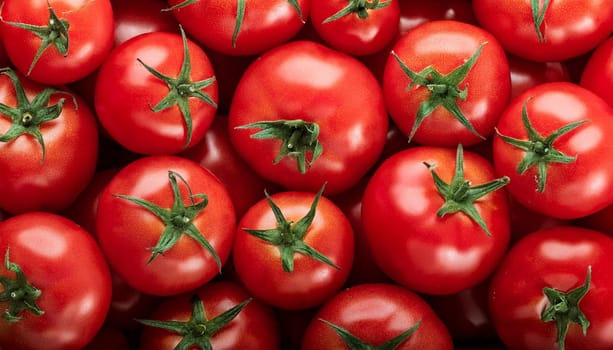tomatoes vegetables flat view, AI generated image