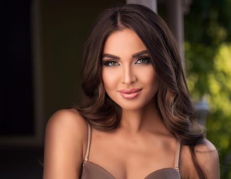 portrait of pretty young woman, AI generated image