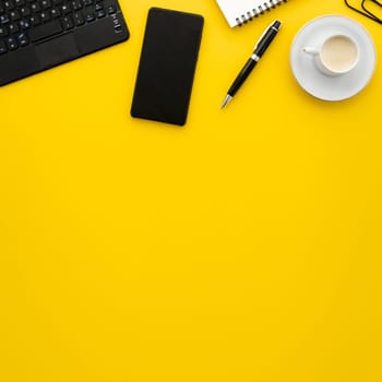top view work desk. Resolution and high quality beautiful photo
