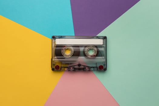 vintage cassette tape colourful background. Resolution and high quality beautiful photo