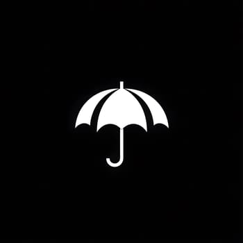 Rain Umbrella weather protection icon logo symbol