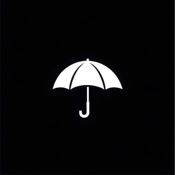 Rain Umbrella weather protection icon logo symbol