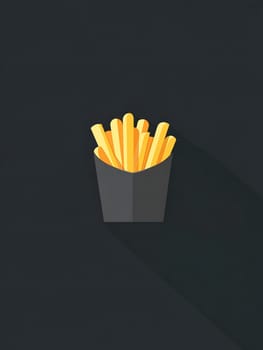 French fries fast food Delicious Snacks unhealthy icon Symbol