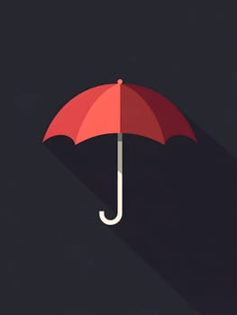 Rain Umbrella weather protection icon logo symbol
