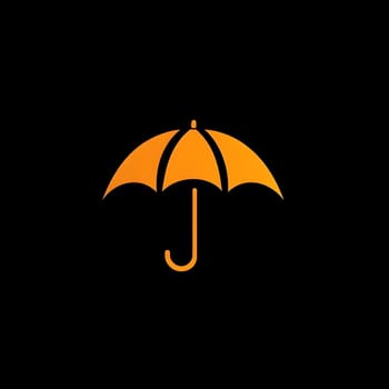 Rain Umbrella weather protection icon logo symbol
