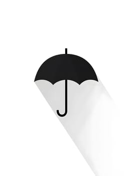 Rain Umbrella weather protection icon logo symbol