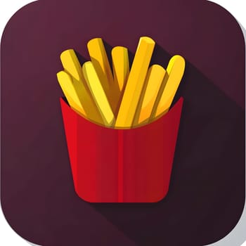 French fries fast food Delicious Snacks unhealthy icon Symbol